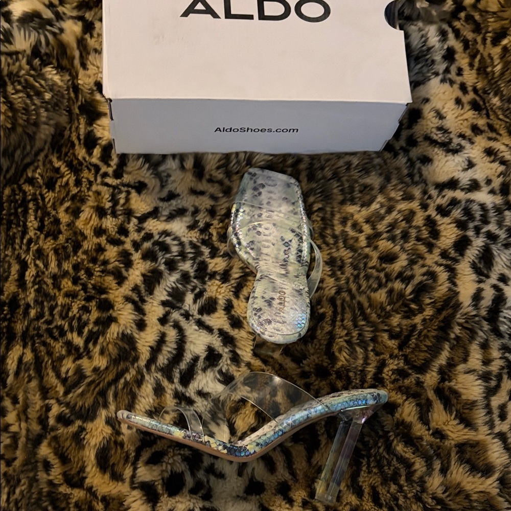 Aldo Multicolor Snake Print Heels